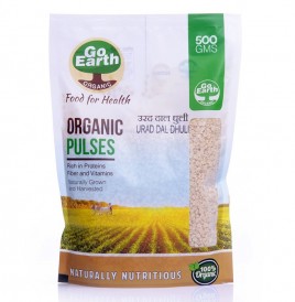 Go Earth Organic Urad Dal Dhuli   Pack  500 grams